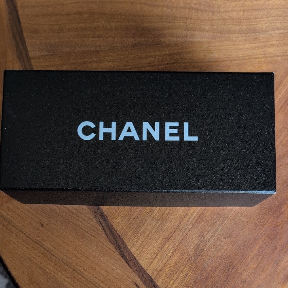 CHANEL Black Box with White Logo